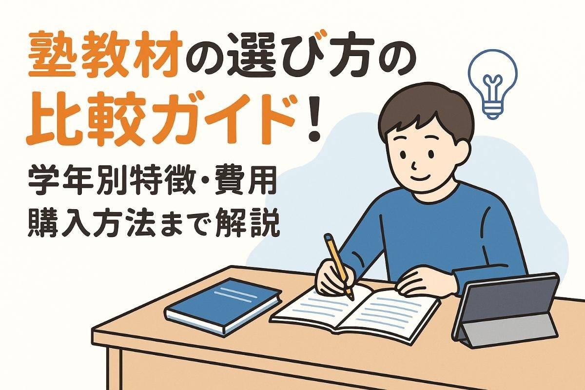 塾教材の選び方とおすすめ比較ガイド！学年別特徴・費用・購入方法まで解説