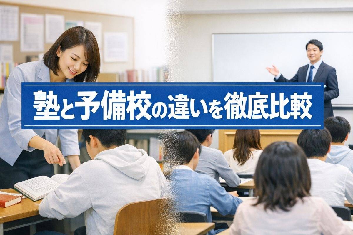 塾と予備校の違いを徹底比較|大学受験生が知るべき授業形式・費用・選び方のポイント
