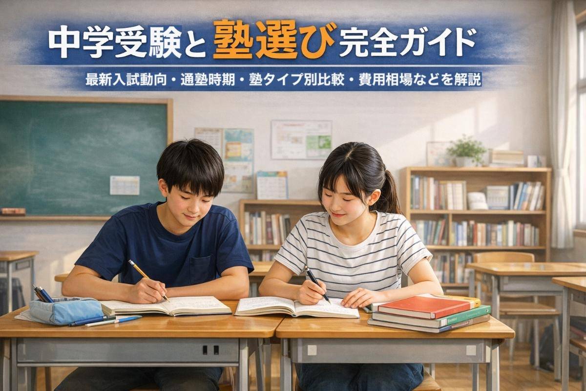 中学受験と塾選び完全ガイド|最新入試動向・通塾時期・塾タイプ別比較・費用相場などを解説